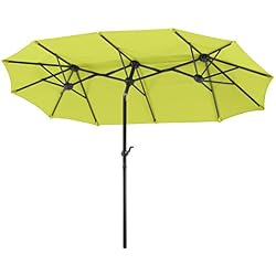 Schneider 746-78 Parasol Salerno Rectangulaire, Pomme Verte, 300 x 150 cm