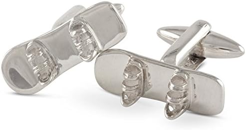 Snowboard Cufflinks Sterling Silver