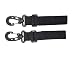 2x Black Adjustable Pram Clips BUGGY BAG HOOKS/Clips Fit Bugaboo, Phil+Teds,Quinny