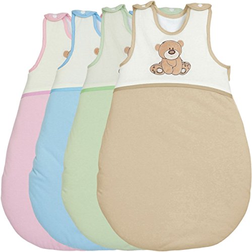 Gigoteuse/gigoteuse d'été (100% coton) de Ours avec membrane (Lot de 10 inserts filetés) Bébé enfant