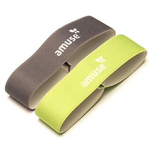 Preisvergleich Produktbild Amuse elastisch für Brotkasten 15,5 cm grün / grau 2 Stück