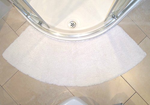 Quadrant Dusche gebogenen Matte (weiß, groß)