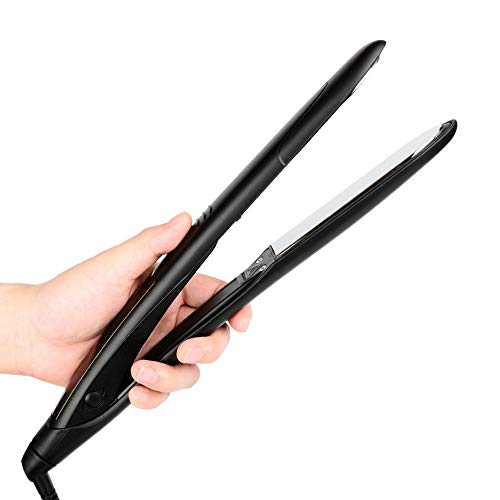Nulijianchi2 Hair Straightener Ceramic Electric Splint Temperature Control Straightening Plate Multi-Function Perm Hairdresser  Black