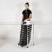 10 Drawer Storage Trolley - Black