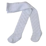 Baby Girls Tights with Diamond Pattern Pink White or Cream Newborn Various Sizes Infant Soft Touch