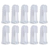 Siming 10 Pack Pet Finger Toothbrush, Silicone Dog Tooth Cleaner Teeth Cat Teeth Cleaning Pet Dental Care