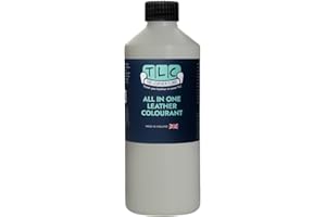 The Leather Clinic All in One Leather Colourant | Self Seal Leather Dye Repair Paint | Recolour Furniture, Sofas, Car Seats (Light Grey, 1000ml)