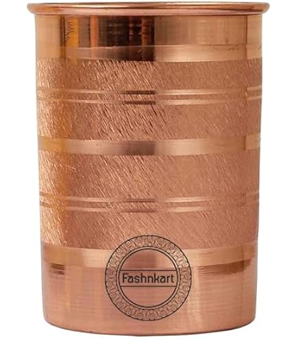 Lot De 2 Gobelets En Cuivre Pur - 250ml - Bien-être Ayurvédique Authentique