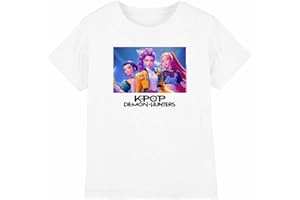 KPOP DEMON HUNTERS K-Pop Demon Hunters - Heroic Huntrix Huntr/X Kids T-Shirt, White