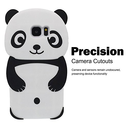 Hcheg funda de silicona dise o negro panda para Samsung Galaxy S7 - Un
dise o elegante y una protecci n ptima 1XProtector de pantalla