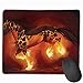Produktbild Masculine Fire Flame Running Horse Personalized Design Mauspad Gaming Mauspad with Stitched Edges Mousepads, Non-Slip Rubber Base, 300 x 250 x 3 mm Thick - Best Gift Idea