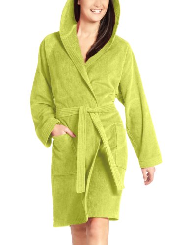 Preisvergleich Produktbild Vossen Damen Bademantel Texas, Einfarbig, Grün (meadowgreen 530), M (42-48)