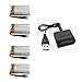 Produktbild MPTECK @ Lipo Batterie Akku 3,7V 600mAh x4 + Ladegerät für RC Quadcopter Syma X5 x5C x5C-1 X5SC X5SW Drone