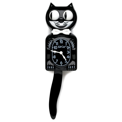 Klassische Kit Kat Katzen-Pendeluhr, schwarz - 2