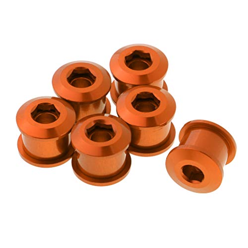 perfk 6 Pcs Boulons de Pédalier, Bague Vis de Pédalier Vis à Bras Manivelle Boulons de Plateau pour Vélo VTT