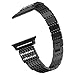Produktbild NikoStore Bands für Apple Watch 38mm,Schwarz Damen Edelstahl Sport Bling Armband für iWatch 40mm Series 4/3/2/1 Sport Edition