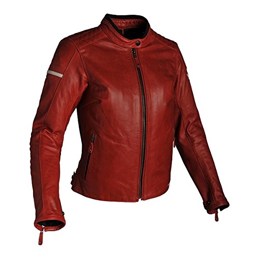Preisvergleich Produktbild Richa Daytona Damen Lederjacke rot 44 - Motorradjacke