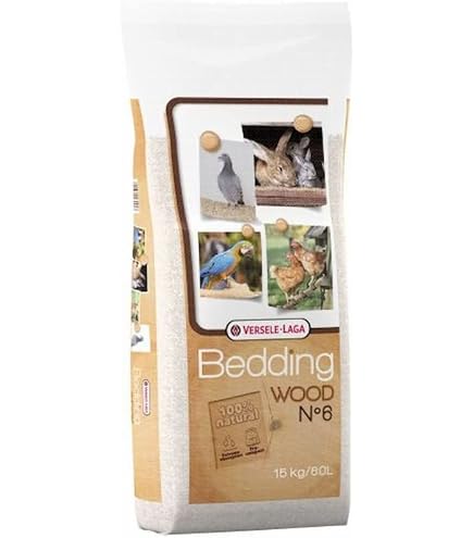 Versele-Laga Wood Bedding - Lettiera In Legno Di Faggio Per Gabbie E Terrari, 60L (15kg), 100% Naturale