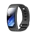 Produktbild Transer® Samsung Gear Fit 2 SM-R360 Watch Ersatz Uhrenarmbänder Sport Weiche Silikon Uhrenarmband Langlebig Bügel Armband für Uhren Uhr Länge: 17-22CM (Grau)