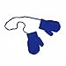 CTM Toddler Stretch Mittens on a String, Light Pink