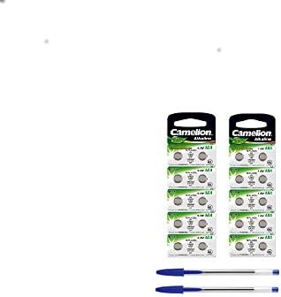20 Camelion Button Cell Alkaline Battery – AG4 1.5 V + 2x Pen FREE