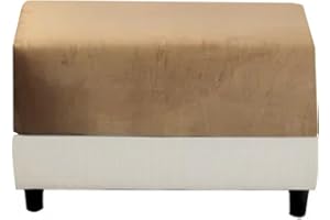 MIECOAE Stool Covers Square Rectangular Footstool Cover Stretch Ottoman Cover, Thicker Stretch Pouffe Cover Foot Stool Jacquard Velvet Slipcovers With Elastic Bottom, Machine Washable (Color : #13, Size : 4