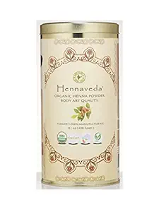 Hennaveda Organic Body Art Quality, Triple Hand filtered Henna Powder 400g