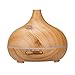 Produktbild Aroma Diffuser,Jaminy 300ml LED Ultraschall Home Aroma Holz Luftbefeuchter Luftreiniger Zerstäuber für frische Luft, Heim Dekoration, beste Geschenke für trockene Haut, Insomnie (Khaki)