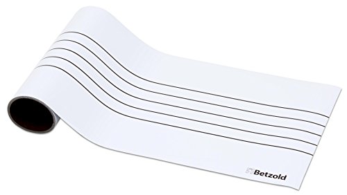 Preisvergleich Produktbild Betzold 84631 - Magnetisches Notensystem - Musik-Noten lesen lernen, beschreibbar und zuschneidbar