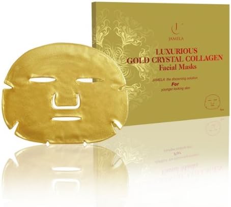 Jamela - 24k Gold Facial Masks ( 5 mask pack) - New Improved Formula