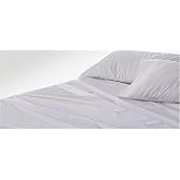 Burrito Blanco Catering Sheets | 150 x 190/200 Cotton Sheets | Easy Iron Sheet Set | Grey Bedding | Available in More Sizes a