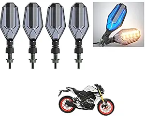 Auto Addict Bike indicator LED lights dual color (U shape,4 pcs,DRL) For Yamaha MT-15