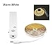 Produktbild Untertischbeleuchtung 3M Warmlicht LED Schranklicht Wireless PIR Bewegungsmelder LED Strip SMD 60LEDs/m Unterbettkommode Kleiderschrank Treppen Notlicht Warmweiß