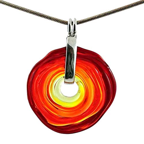 Kette in Rot-Tönen mit Anhänger aus Murano-Glas | Glas-Schmuck Wechsel-Schmuck | Unikat handmade handgemacht | Geschenk zur Hochzeit | Geburtstagsgeschenk | Personalisiertes Geschenk zu Weihnachten | Mama Kette in Rot-Tönen mit Anhänger aus Murano-Glas | Glas-Schmuck Wechsel-Schmuck | Unikat handmade handgemacht | Geschenk zur Hochzeit | Geburtstagsgeschenk | Personalisiertes Geschenk zu Weihnachten | Mama