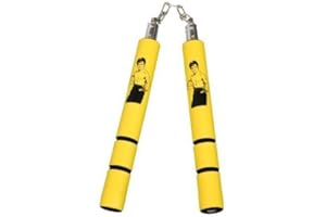 Playwell Foam Rubber Safety Training Nunchucks - Yellow Game of Death