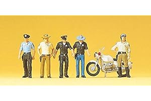 Preiser 1/87 Ème - PR10370 - Modélisme Ferroviaire - Policiers U S