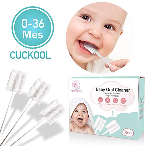 Cepillo Dientes Bebe, Suaves Gum Cepillos de Dientes Niños, Cepillo Dental Divertido Infantiles, Masajeador gasa médica para 0-36 meses