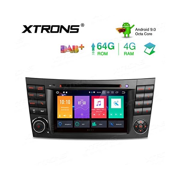 XTRONS 7" 4GB RAM 64GB ROM Android Autoradio mit Touchscreen Octa-Core Android 9.0 DVD Player Autostereo unterstützt 3G 4G Bluetooth DAB OBD2 CAR Auto Play TPMS FÜR Mercedes-Benz