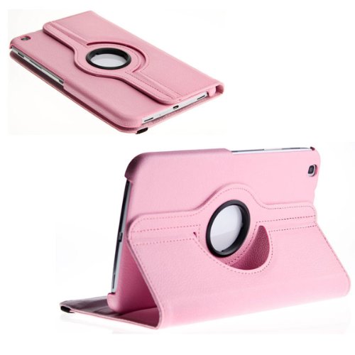 3in1 SET Tab3 8.0 360° Schutzhülle + Folie + Pen Samsung Galaxy Tab 3 8.0 SM-T310 T311 T315 Tasche Etui (Rosa) - 3