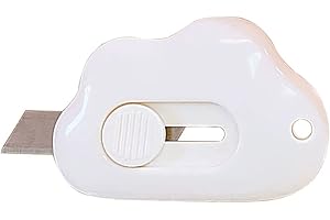 LINDOMAKER Retractable Knife Portable Cutting Tool Craft Utility Mini Paper Clouds Office & Stationery Office Chair Mat for Carpet