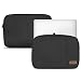 Produktbild Notebook Sleeve Hülle Laptop Schutz Tasche Notebooktasche Ultrabook Macbook Grau Schwarz Tablet, Farbe:Schwarz, Notebook:Medion Akoya E2228T
