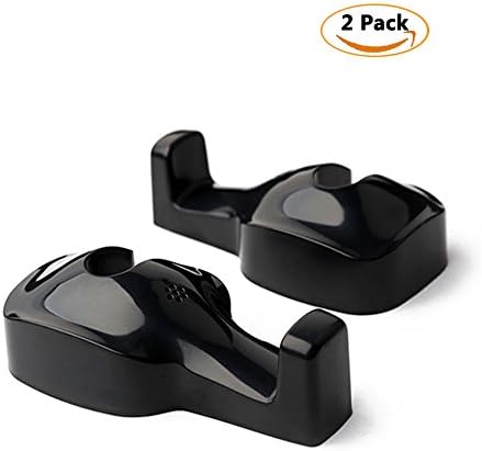 ANCOOLE Car Headrest Hook, Universal Seat Back Hanger for Bags Purse Cloths Handbag Shopping Bags (Black)