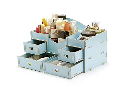 Preisvergleich Produktbild Unbekannt Aufbewahrungsbox, kreative DIY-Holz-Desktop-Kosmetik-Box, Multi-Schublade Lagerung Schmuck Finishing-Box (Farbe : Multi-colored)