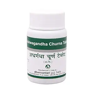 Dhanvantari Ashwagandha Churna Tab- 120 Tablets x (Pack of 2)