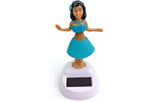 REHMANNIAE Danseuse Hawaienne Voiture, Figurine Solaire Dansante, Danseuse Hawaienne Voiture Qui Bouge, Créativité Figurine Hawaïenne Voiture Décoration De Voiture Solaire Danse Jouet Bureau Fournitures