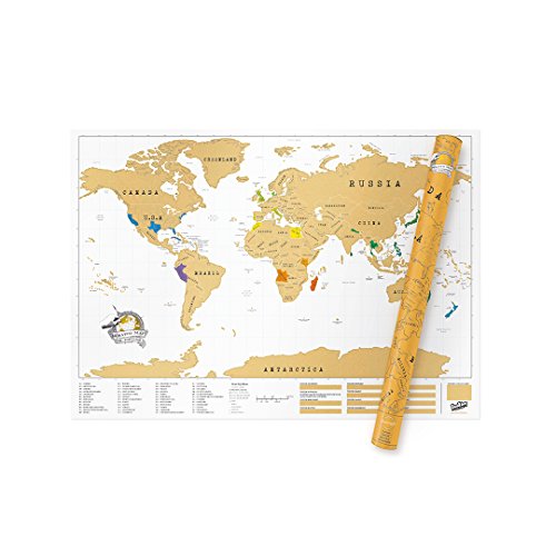 Luckies Mapa Mundo XXL, Multicolor, 84 x 119 cm
