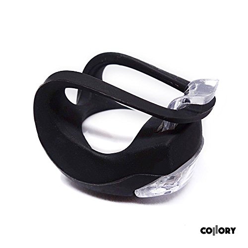 Collory ► mini Silikon-Beleuchtung LED, Lampe, einfache Montage (Clip-On), Kinderwagenbeleuchtung, Sicherheitslicht, Blinklicht, rotes Licht - 2