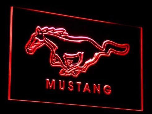 D054-b Ford Mustang Neon Light Sign