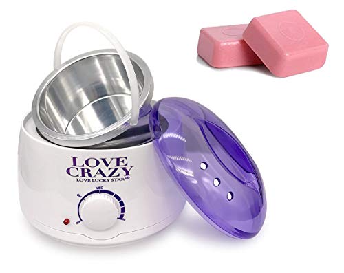 Crisnails® Calentador de Cera Eléctrico para Depilación Profesional 500ml, Incluido 2 Ceras