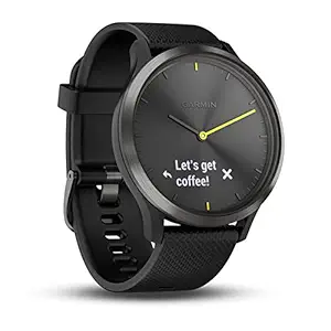 Garmin vivomove HR, Hybrid Smartwatch for Men and Women, Black